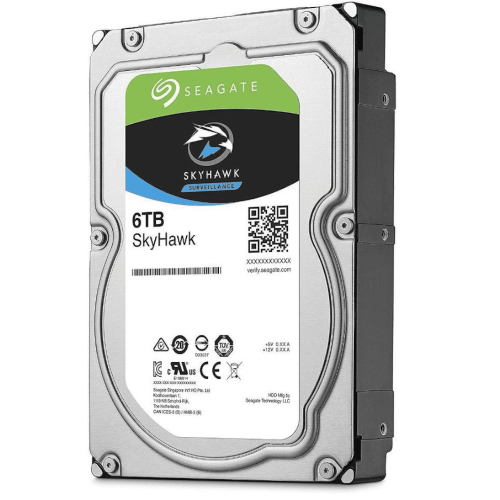 Жесткий диск HDD Seagate SATA 6Tb Skyhawk 6Gb/s 3.5" 5400rpm 256MB 24x7, ST6000VX001