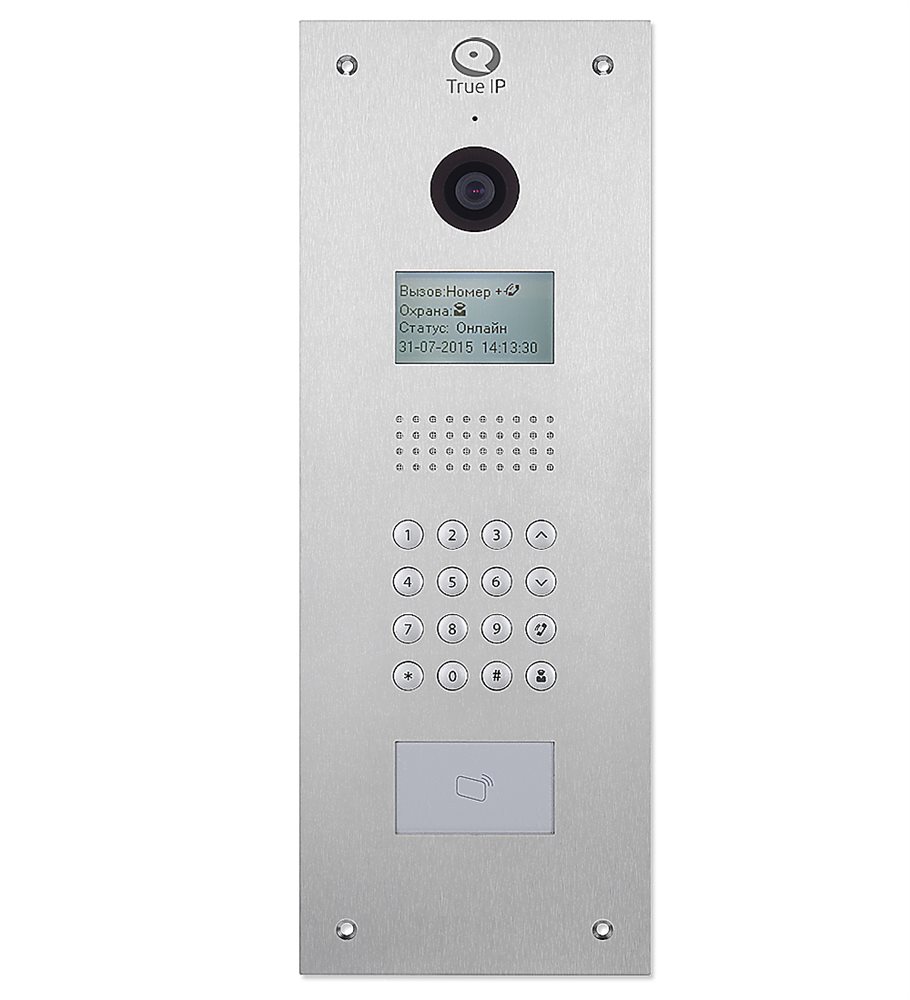 TI-4300 - Вызывная панель с сенсорным экраном 8’’, камерой 2 Мп, считывателями RFID и отпечатков пальцев и распознаванием лиц