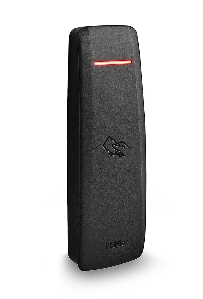 PERCo-CL211.9D - Контроллер замка PERCo со встроенным мультиформатным считывателем карт доступа формата EMM/HID/MIFARE, черный