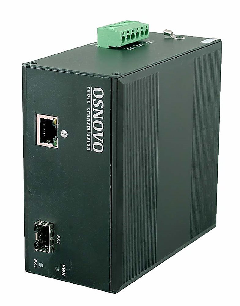 OMC-1000-11X/I Промышленный медиаконвертер Gigabit Ethernet. Порты: 1 x GE (10/100/1000Base-T), 1 x GE SFP (1000Base-X)