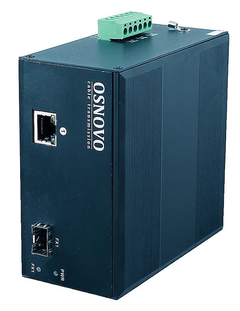 OMC-1000-11HX/I - Оптический Gigabit Ethernet медиаконвертер c поддержкой PoE