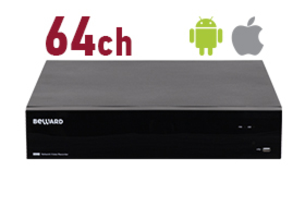 RK3864 - IP видеорегистратор Beward 64 IP-канала, H.265/H.264, 640 Мбит/с, 4000х3000 (12 Мп), ONVIF, P2P сервис (мобильный клиент iOS/Android), 8x HDD 3.5'' + 1x eSATA, 4x HDMI (тревожный монитор), RAID, 2x 1000 Мбит/с Ethernet, тревож.вх./вых 16/4