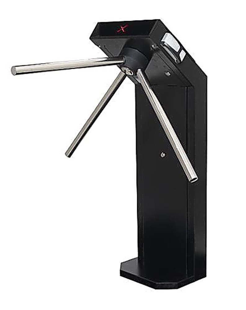 3V Model V (bg) IP 7000 (EM) - Турникет-трипод с закрытой нишей в корпусе с установленным контроллером IP 7000 и двумя считывателями Em-Marin. В черном корпусе с каленым стеклом на передней панели. Планки приобретаются отдельно!