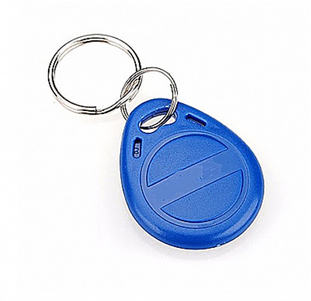 AT-ID03-MF Blue - Брелок формата Mifare 1К с кольцом , без карабина ,без номера, цвет синий