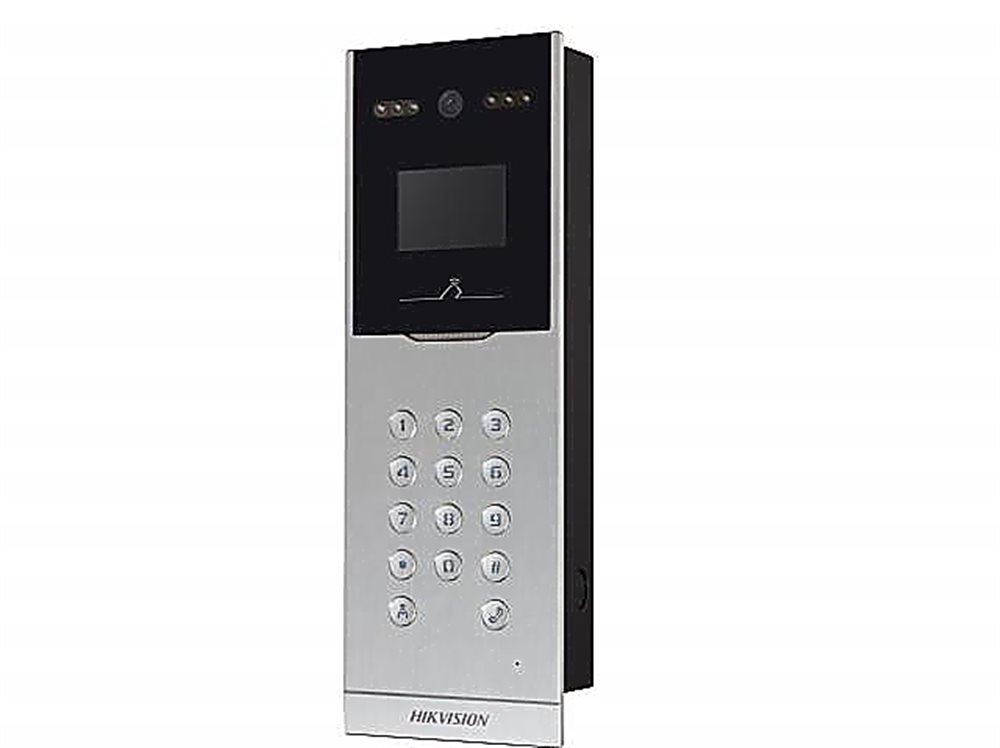 DS-KD8023-E6 - 2 Мп многоабонентская IP вызывная панель c LСD-экраном с разрешением 480x320.