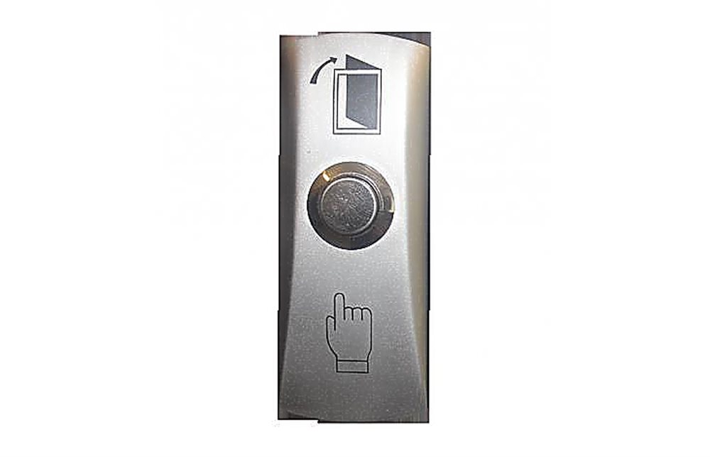 DR-02 - Кнопка выхода накладная, металлическая, контакты Н.О., -40 - +50℃, IP44, 80х30х24мм