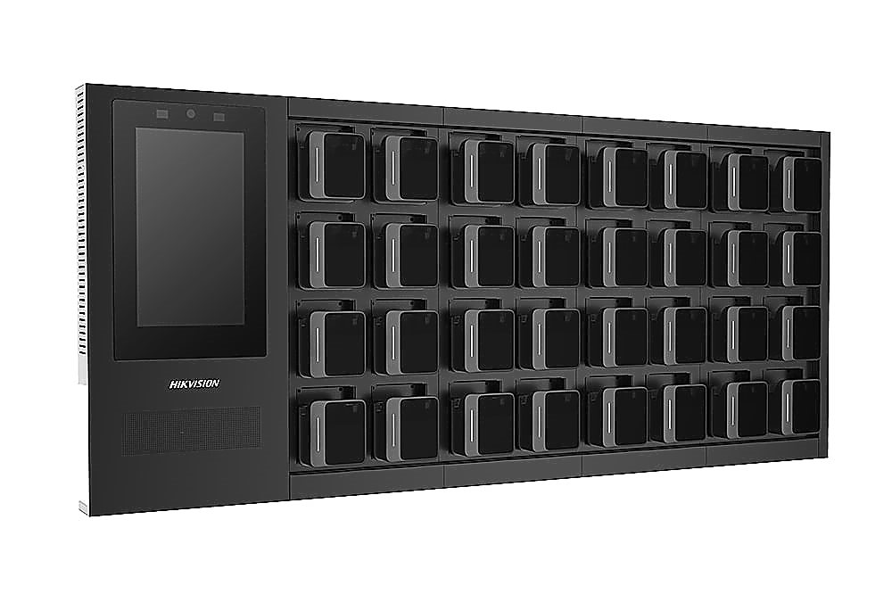 DS-MDS003/2T/8 - Док-станция на 8 портативных регистраторов, 8 слотов с кабелем miniUSB, поддержка 8 корпусных камер.