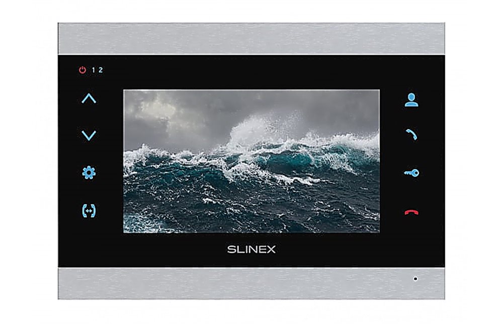 SL-07MHD Silver+Black - Видердомофон цветной, настенный, 7" IPS TFT LCD дисплей 16:9, разрешение экрана 1024х600