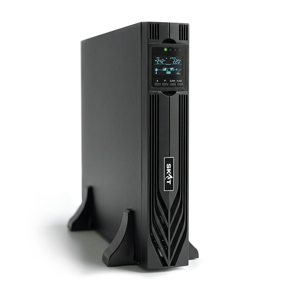 8763 SKAT-UPS 1000-RACK-ON-E P3 - Источник бесперебойного питания 1000 Вт, Онлайн, синус, внешн. АКБ 24В, 8хC13