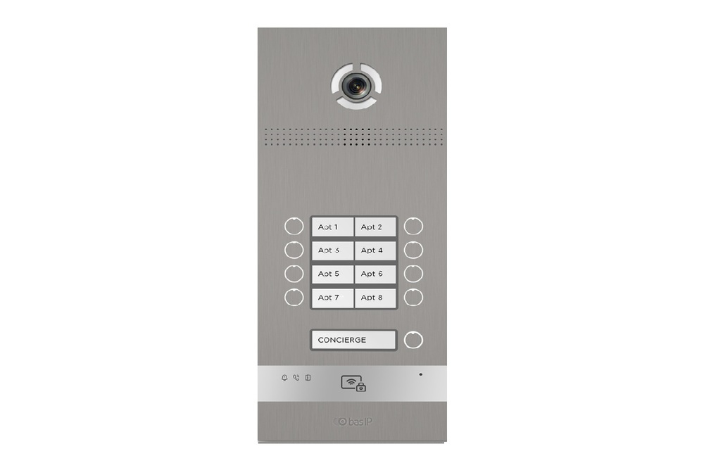 BAS-IP BI-12FBI SILVER - Вызывная панель на 12 абонентов