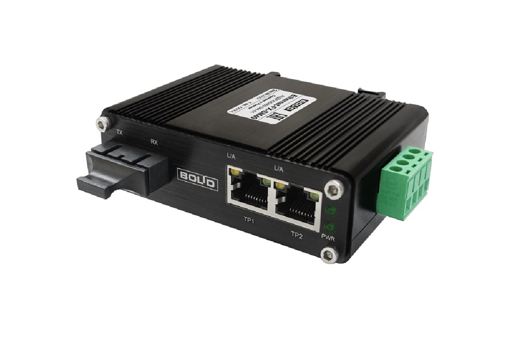 Болид Ethernet-FX-SM40 -Преобразователь Ethernet 10/100 Мбит/с в оптику