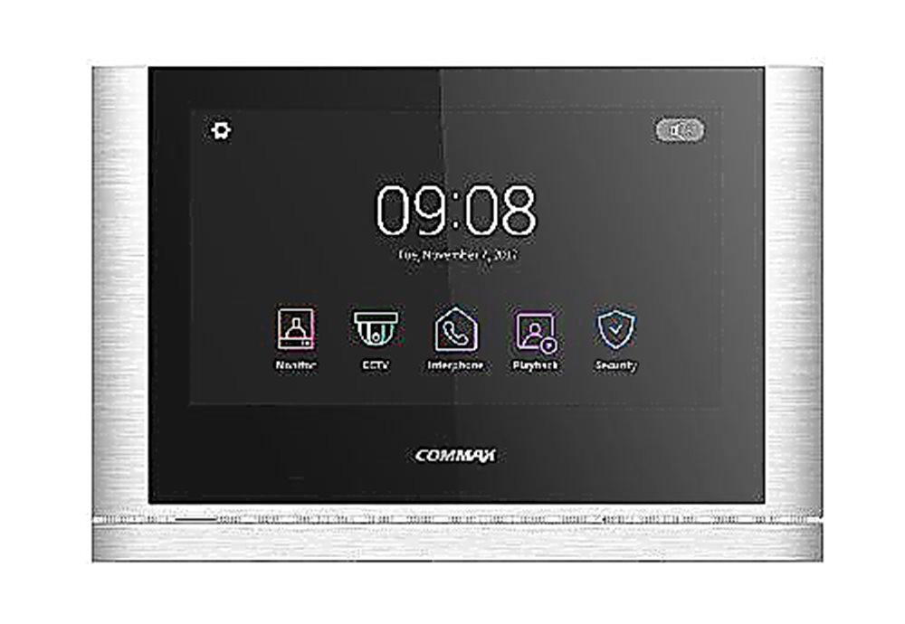 CDV-1024MA Темное Серебро - AHD видеодомофон с диагональю экрана 10 дюймов, подключение до 2-х HD вызывных панелей и 2-х дополнительных HD видеокамер.