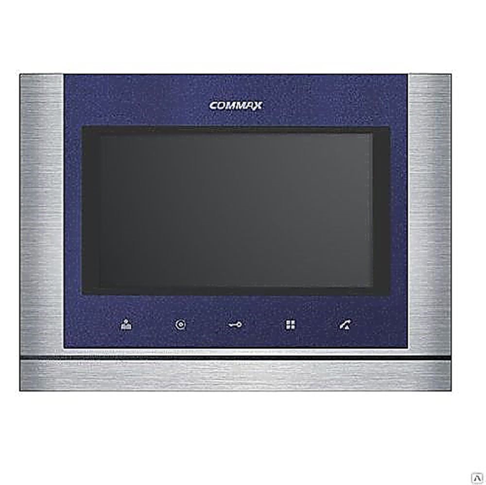 CDV-704MA Синий/VZ - AHD видеодомофон с диагональю экрана 7 дюймов, подключение к подъездной системе координатного типа (производства Cyfral, Eltis, Vizit, Техком, Маршал, Метаком) и до 3-х вызывных панелей.