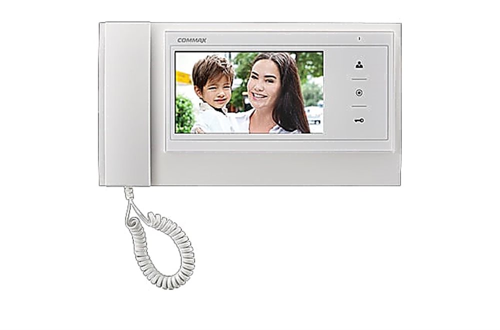 CDV-70K/XL White - CDV-70K,  дополнительно вызов аудио/видео (при наличии камеры) от цифрового подъездного домофона +3-х вызывных блоков и 1-й камера  наблюдения,  цвет - белый