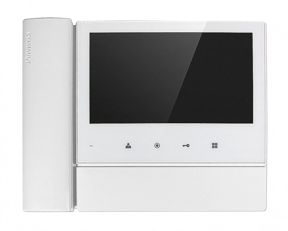 CDV-70NM/XL - CDV-70N,  дополнительно вызов аудио/видео (при наличии камеры) от цифрового подъездного домофона +3-х вызывных блоков, цвет - белый