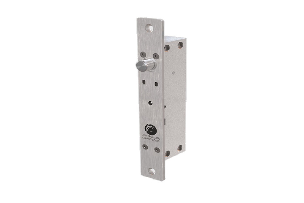 ControlGate Замок ригельный CG-ACS-LCK1А (нормально открытый) - Адресный электромеханический замок с функцией подсчета проходов на вход и выход, управляемый контроллером СКУД с использованием протокола OSDP