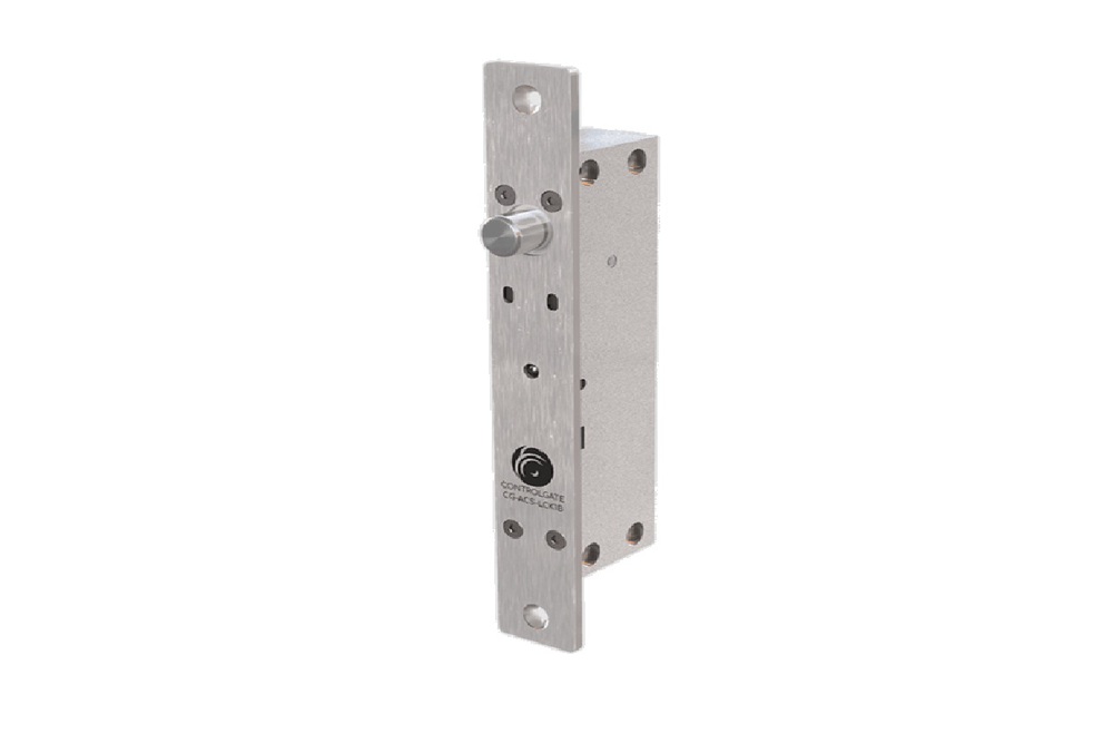ControlGate Замок ригельный CG-ACS-LCK1В (нормально закрытый) - Адресный электромеханический замок с функцией подсчета проходов на вход и выход, управляемый контроллером СКУД с использованием протокола OSDP
