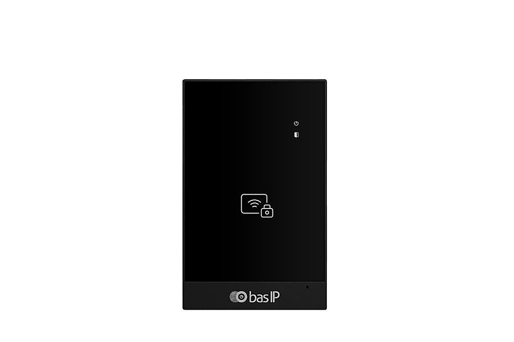 BAS-IP CR-02BD BLACK - Внешний сетевой считыватель с поддержкой технологии UKEY: считывание EM-Marin, Mifare Plus и Mifare Classic, Bluetooth, NFC