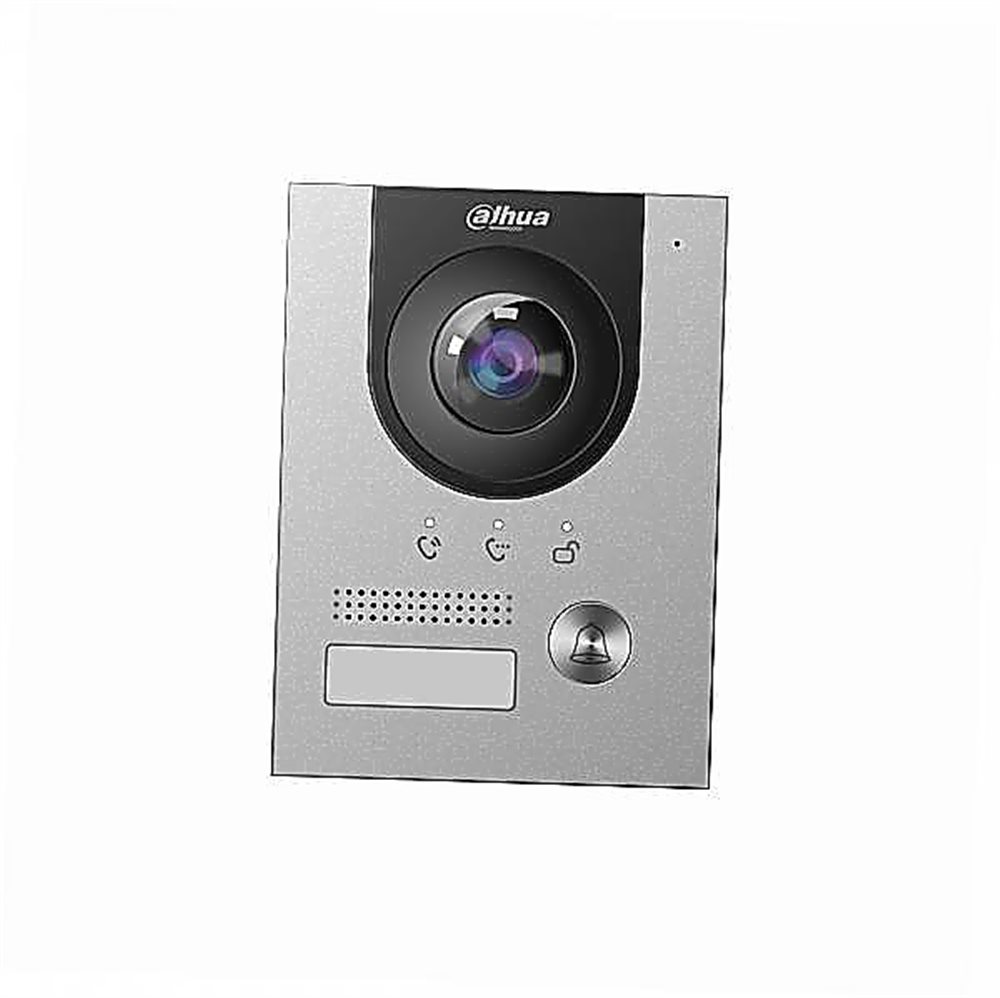 DH-VTO2202F-P - Вызывная панель одноабонентская с разрешением 2MP, Угол обзора 160°, PoE, IP55&IK07, -30°C to +60°C, металлический корпус, DC 12V, PoE, работа с приложением DMSS