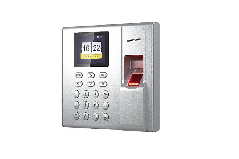 DS-K1T8003EF - Терминал доступа со встроенными считывателями EM карт и отпечатков пальцев