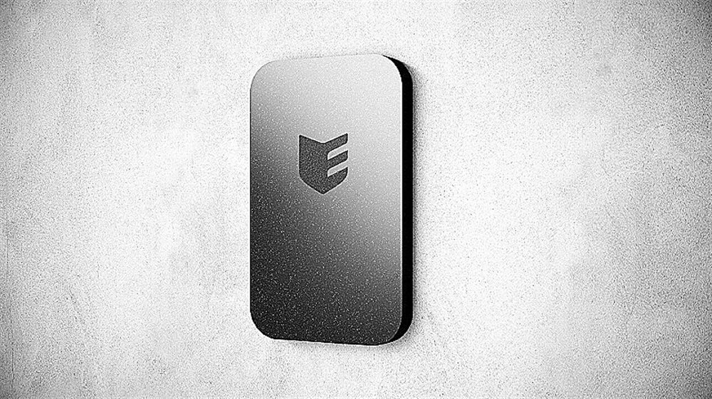 ESMART® Reader BLE STONE Anthracite (ER1701) - Считыватель мультиформатный (BLE, NFC, MIFARE), в корпусе из искусственного камня с базовой гравировкой, интерфейс Wiegand 26, 34, 58
