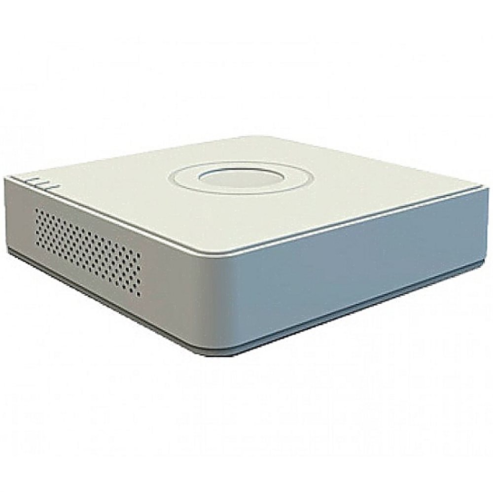 DS-7104HQHI-K1(S) - 4-х канальный гибридный HD-TVI регистратор для  аналоговых, HD-TVI, AHD и CVI камер + 1 канал IP@6Мп (до 6 каналов с полным замещением аналоговых каналов)