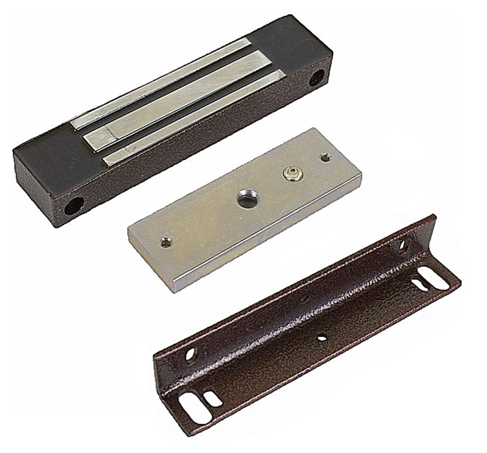 ML-100KB с уголком - Электромагнитный замок, 12V DC, не более 0,4 A, усилие 100 кг