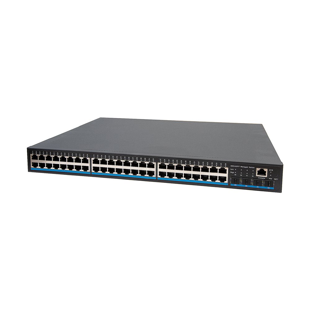 NS-SW-48G4G-PL - Управляемый L2 Коммутатор PoE NST Gigabit Ethernet. Порты: 48 x GE (10/100/1000 Base-T) с поддержкой PoE (IEEE 802.3af/at), 4 x GE Uplink. Мощность PoE на порт - до 30W. Суммарная мощность PoE до 800W.