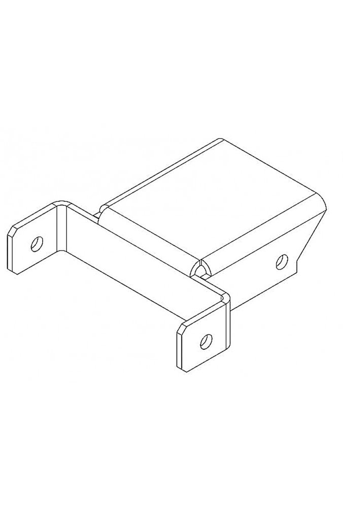 PERCo-MB-16.5 - Накладка Н - образная  (секция - турникет)