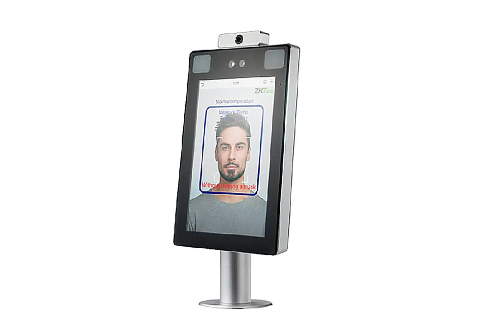 ZKTeco ProFaceX [CH/TD] - Биометрический терминал распознавания лиц и измерением температуры. Детекция маски на лице. Идентификация по ладони. Память: лиц 50000, событий 1 млн. TCP/IP, RS232, RS485, IP68, IK04, Крепление на турникет. -30...+60°C