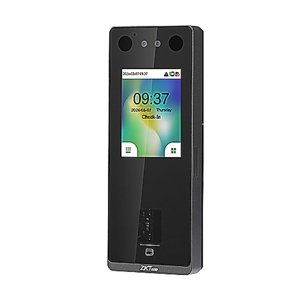ZKTeco SenseFace 3A - Биометрический терминал с функцией распознавания лиц.  Память: лиц 3 000, отпечатков 6 000, карт 6000, событий 150 000. 2,8" IPS дисплей. TCP/IP, USB, Wiegand, RS485. ОС Linux. IP65. -5°C to 45°C. Считыватель карт EM и отпечатков пальцев