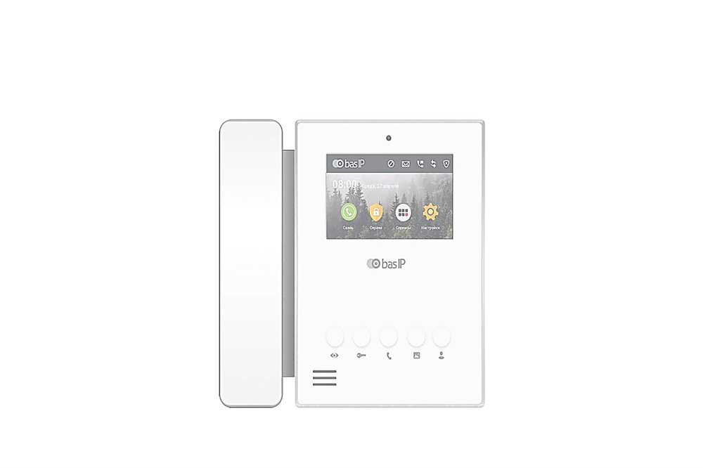 BAS-IP SP-AU WHITE - Аудиотрубка, подключается к домофону AU-04L, AU-04LA.