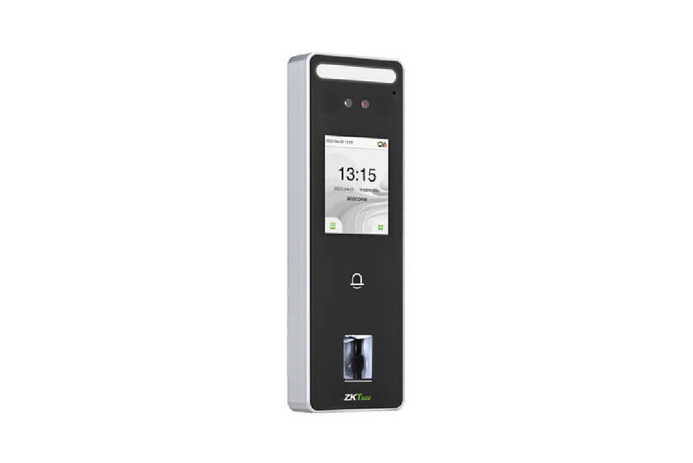 ZKTeco SpeedFace-V3L - Биометрический терминал с функцией распознавания лиц. Память шаблонов лиц 500, память отпечатков 3 000, память событий 200 000. 2.4" сенсорный IPS дисплей. TCP/IP, RS485. ОС Linux. Встроенный считыватель карт EM-Marin и отпечатков пальцев.