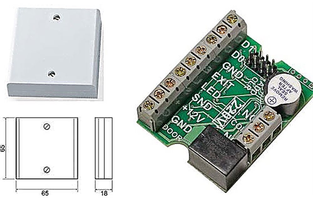 Z-5R Relay Wiegand Case - Контроллер СКУД автономный, в корпусе, 1364 польз.+ ключи блокировки, свет. и звуковая индикация.